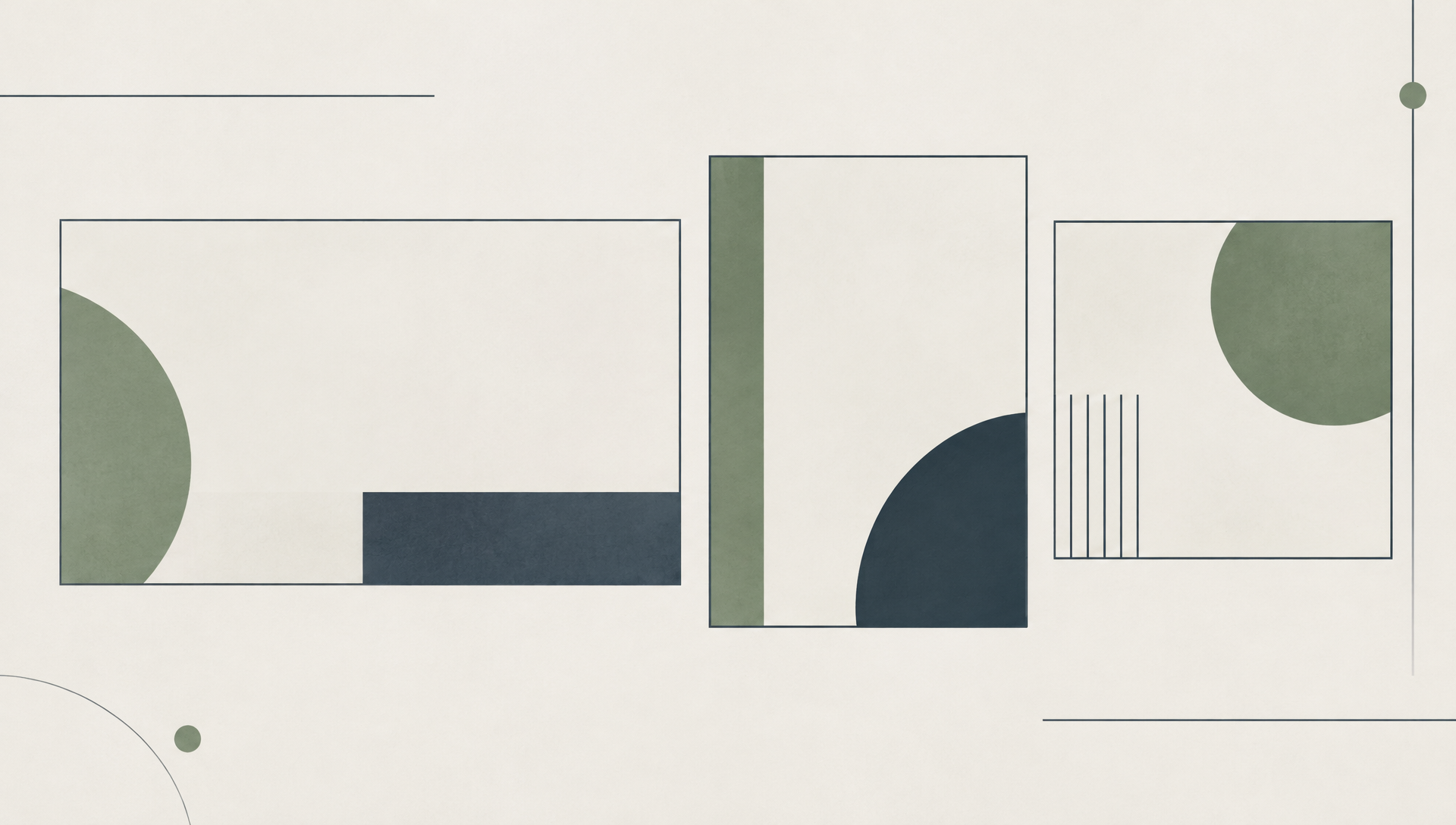 Abstrakte Editorial-Grafik: Ein Motiv, aufbereitet als breites Querformat, Hochformat und Quadrat – passend für Website, Social Media und Anzeigen.